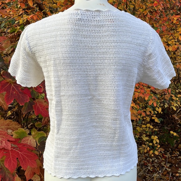 Vintage All Points ramie/cotton sweater jersey S-M - Picture 4 of 7